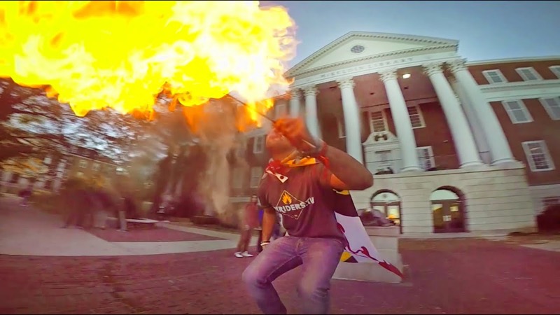 Fire breathing still